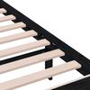 vidaXL Cadru de pat mic single, negru, 75x190 cm, lemn masiv