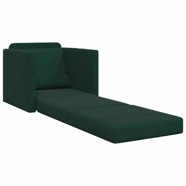 vidaXL Pat canapea 60cm Verde &icirc;nchis Catifea