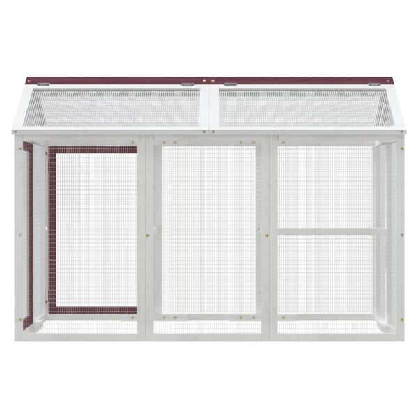 vidaXL Cușcă pentru mișcare cafeniu 141x94x104 cm lemn masiv de pin