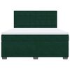 vidaXL Pat box spring cu saltea, verde &icirc;nchis, 180x200 cm, catifea