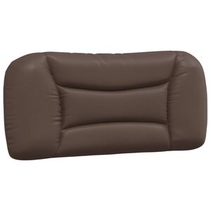 vidaXL Pernă pentru tăblie pat, Hvar, maro, 80 cm, piele artificială