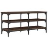 vidaXL Bancă de pantofi, stejar maro, 100x38,5x49 cm, lemn prelucrat