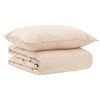 vidaXL Set de Pături 2 buc. 135 x 200 cm Iarnă 350 gsm Bej