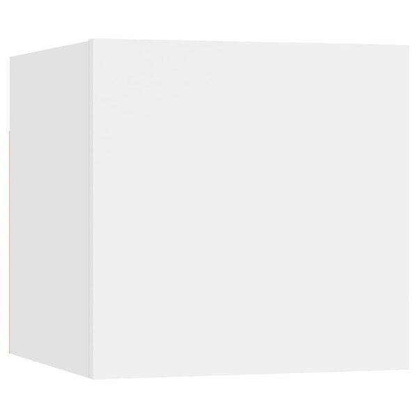 vidaXL Set dulapuri TV, 6 piese, alb, lemn prelucrat