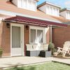 vidaXL Cortina Retractabilă Manual Burgundy 350 x 200 cm țesătură