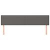 vidaXL Tăblii de pat, gri, 180x5x78/88 cm, piele ecologică