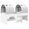 vidaXL Pat cu Tunel 4 pcs Alb Lemn prelucrat