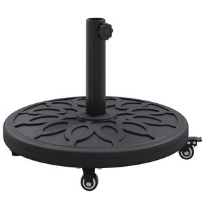 vidaXL Bază pentru umbrelă Negru &Oslash;38-48 mm PE, beton și fier