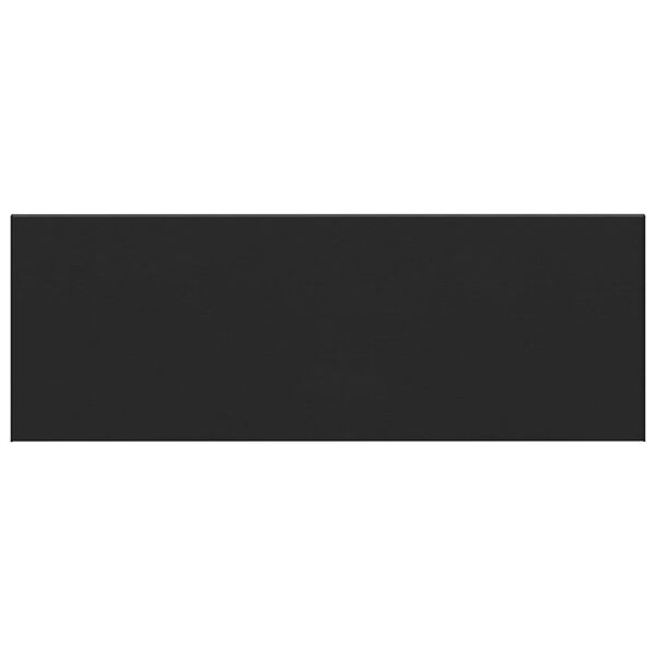 vidaXL Prag de fereastră Negru cu Dungi de Lemn 120 x 50 x 4,5 cm PVC