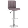 vidaXL Scaun de bar, gri taupe, material textil