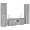 vidaXL Set de mobilier pentru baie 5 buc. Sonoma gri