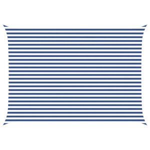 vidaXL P&acirc;nză de umbră Albastru și Alb 5 &times; 3,5 m 100% poliester Oxford