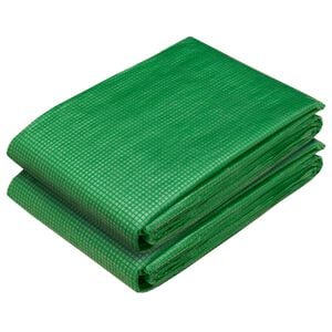 vidaXL &Icirc;mpătură cu ochiuri 2 buc. Verde 1,5 x 5 m 260 gsm PE