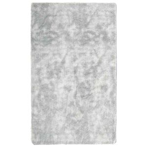 vidaXL Covor shaggy cu pom &icirc;nalt, NAVARRA, gri argintiu, 60x100 cm