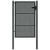 vidaXL Poartă de grădină antracit 100x150 cm oțel