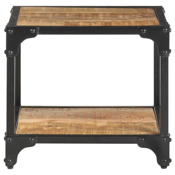 vidaXL Măsuță de cafea, 40 x 40 x 36, lemn masiv de mango nefinisat