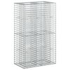 vidaXL Pat ridicat din gabion 90 x 50 x 150 cm Oțel Galvanizat