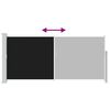 vidaXL Copertină laterală retractabilă, negru, 140x300 cm