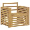 vidaXL Set de canapele de exterior Lemn Solid de Acacia Alb