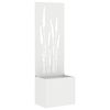vidaXL Ecran de intimitate pentru grădină Traforaj Alb 50 x 150 cm