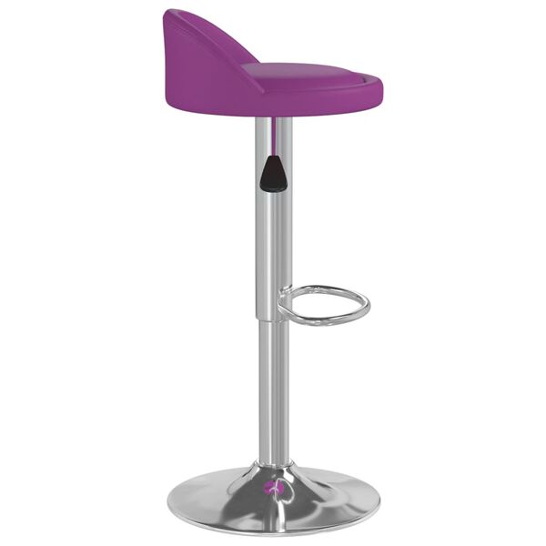 vidaXL Scaun de bar, violet, piele ecologică