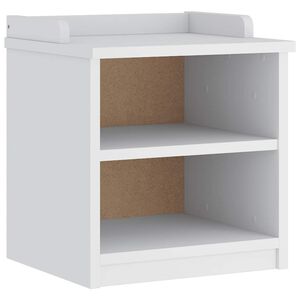 vidaXL Bancă pentru hol &bdquo;SANDNES&rdquo; albă 45x40x50 cm, lemn masiv de pin