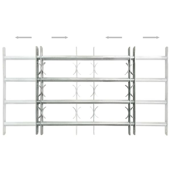 vidaXL Grilaje de siguranță ferestre, ajustabil, 2 buc., 1000-1500 mm