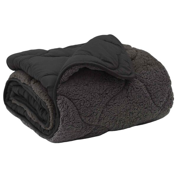 vidaXL Duvet de iarnă Patos Antracit 135 x 200 cm