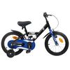 vidaXL Bicicletă pentru Copii 16 Inci pentru 4-6 ani Negru