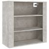 vidaXL Dulap de perete, gri beton, 80x33x80 cm, lemn prelucrat