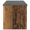 vidaXL Bancă pentru hol cu pernă Lemn vechi 103 x 38 x 40 cm