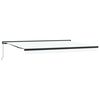 vidaXL Copertină retractabilă Alb 500 &times; 300 cm P&acirc;nză și Aluminiu