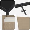 vidaXL Set de masă pentru grădină cu pernă 5 pcs Bej poliratan