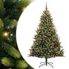 vidaXL Brad de Crăciun artificial cu ramuri articulare 300 LEDs 180 cm