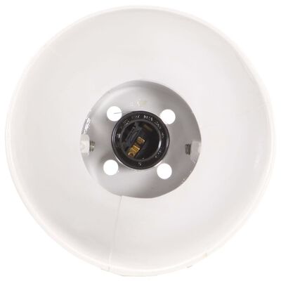 vidaXL Lampă de birou industrială, alb, 58x18x90 cm, E27, rotund