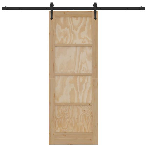 vidaXL Ușă glisantă ORKDAL Maro 73,5 x 198,5 cm Lemn de pin masiv