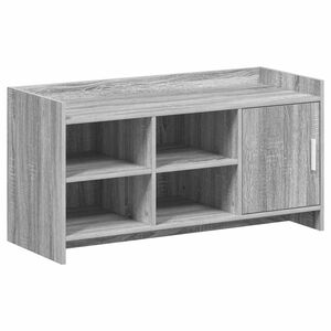 vidaXL Dulap pentru pantofi cu ușă Sonoma gri 100 x 39,5 x 51 cm