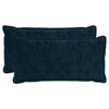 vidaXL Husă pentru pernă 2 buc. HOUTEN Albastru marin 40 x 80 cm