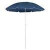 vidaXL Umbrelă de soare de grădină, st&acirc;lp din oțel, albastru, 180 cm
