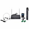 Set receptor cu microfon fără fir și căști VHF