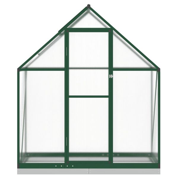 vidaXL Sere cu cadru de bază, verde, 169x58x202 cm, aluminiu
