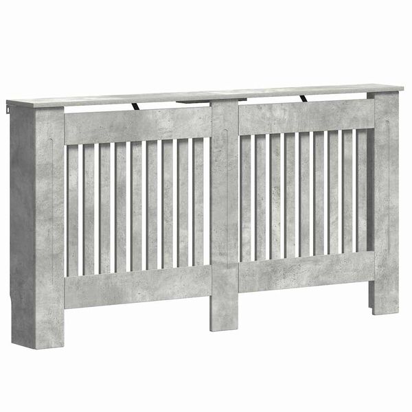 vidaXL Capac pentru radiator Gri din beton 152 x 19 x 81,5 cm
