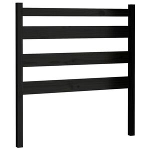 vidaXL Tăblie de pat, negru, 96x4x100 cm, lemn masiv de pin