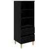 vidaXL Bufet Stejar Negru 40 x 36 x 110 cm Lemn prelucrat