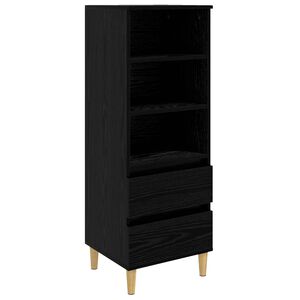 vidaXL Bufet Stejar Negru 40 x 36 x 110 cm Lemn prelucrat