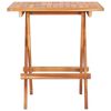 vidaXL Set mobilier de bistro pliabil, 3 piese, lemn masiv de tec