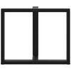 vidaXL Picioare de masă în formă de T, 2 buc., negru, 90x35x(72-73) cm, oțel