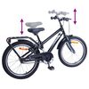 vidaXL Bicicletă pentru Copii 18 Inci pentru 5-7 ani Negru