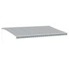 vidaXL Copertină retractabilă manual, antracit/alb, 600x350 cm