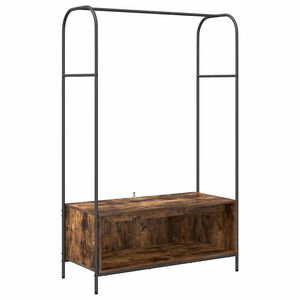 vidaXL Suport pentru H&acirc;rtie Stejar &icirc;nchis 100 x 44 x 160 cm